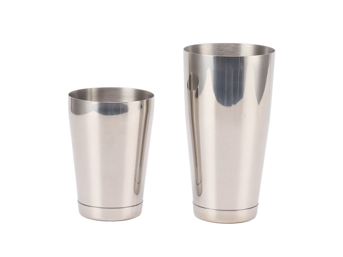 Coctelera De Acero Inoxidable 304, 2 Secciones, Mezclador De Bebidas Para Bar Con Vaso Inferior.