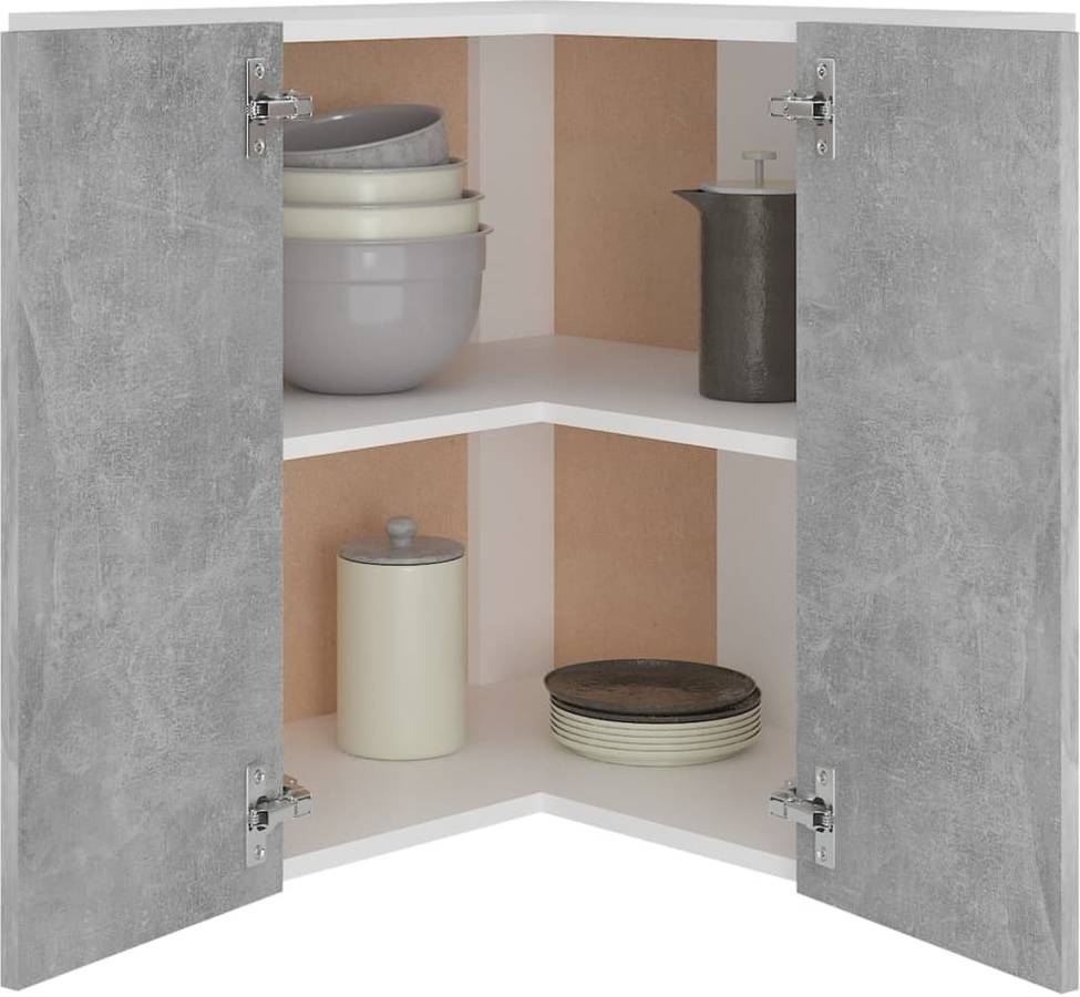 Armário VIDAXL (Gris - Madera Aglomerada - 57 x 57 x 60 cm)