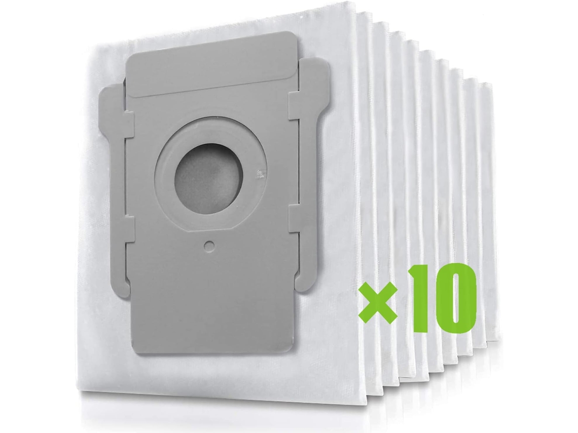 10 Bolsas De Repuesto Para Aspiradoras Irobot Roomba I7, I7, I7 Plus, E5, E6, E7, S9, S9