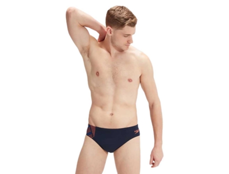 Slip de Banho Tech Panel 7 Cm Azul Uk 30 Homemspeedo