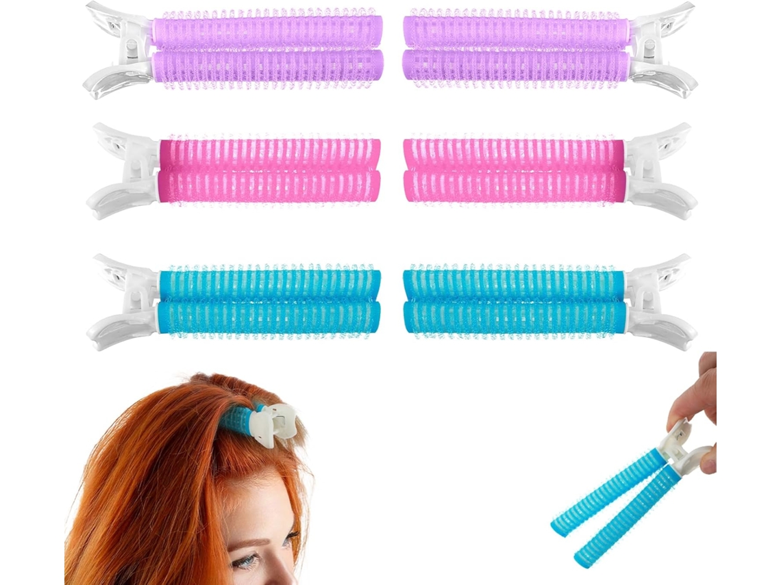 6 pinzas grandes para el cabello - Pinzas portátiles para el cabello - Para levantar la raíz del flequillo - Para peinar el cabello