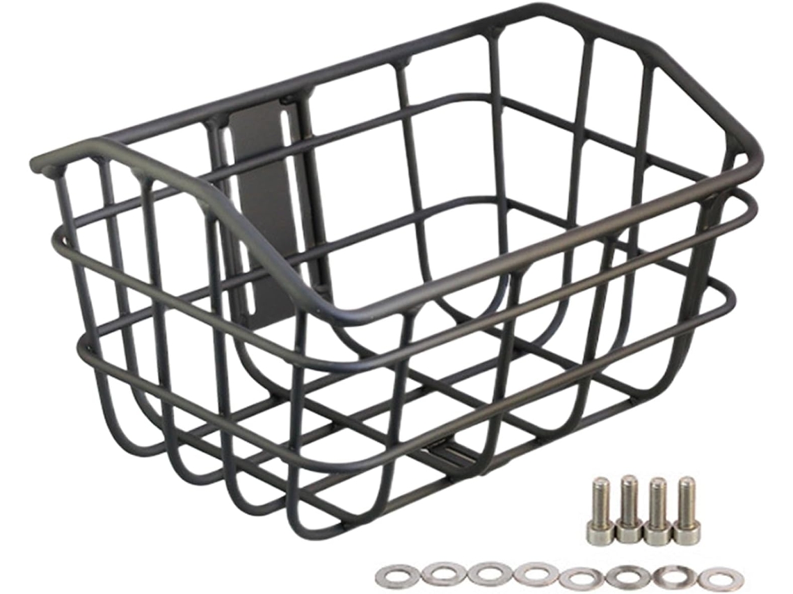 Cesta metálica para bicicleta, compartimento para manillar, cesta para equipaje, sistema Gokoco