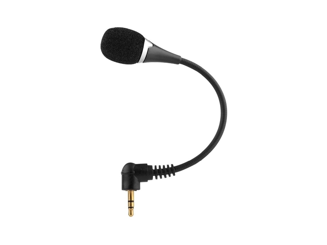 Micrófono con brazo flexible y conector de 3,5 mm, para usar con portátiles. Elisefashion