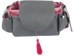 Organizador Portátil De Pañales De Tela Negra De Gran Capacidad Para Cochecito, Ligero Y Práctico Para Mamás