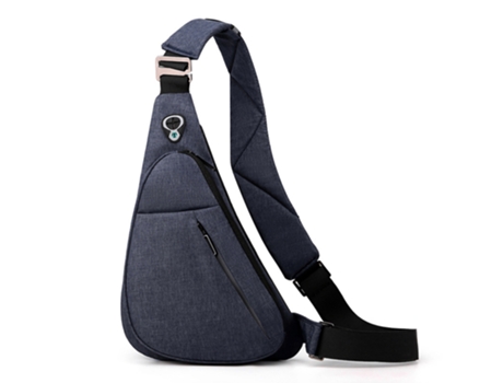 Mochila de un solo hombro bolso diagonal mochila de viaje impermeable (hombro derecho azul)