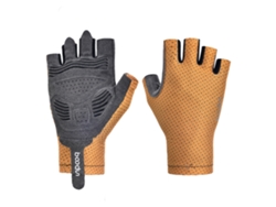 Guantes de ciclismo de carretera MDUG con puños extendidos para deportes al aire libre (cúrcuma, talla M)