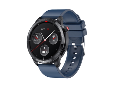 Reloj inteligente, 123 modos deportivos, 30 días de tiempo de espera, apto para iPhone y Android, Azul VEANXIN