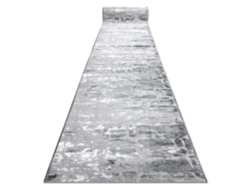 Alfombra de Pasillo Structural Mefe 6184 Dos Niveles de Vellón Gris Oscuro 120 cm