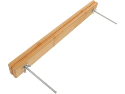 Prensa Rectangular De Madera Para Libros De 38 × 3,8 Cm Con 2 Tornillos Metálicos.