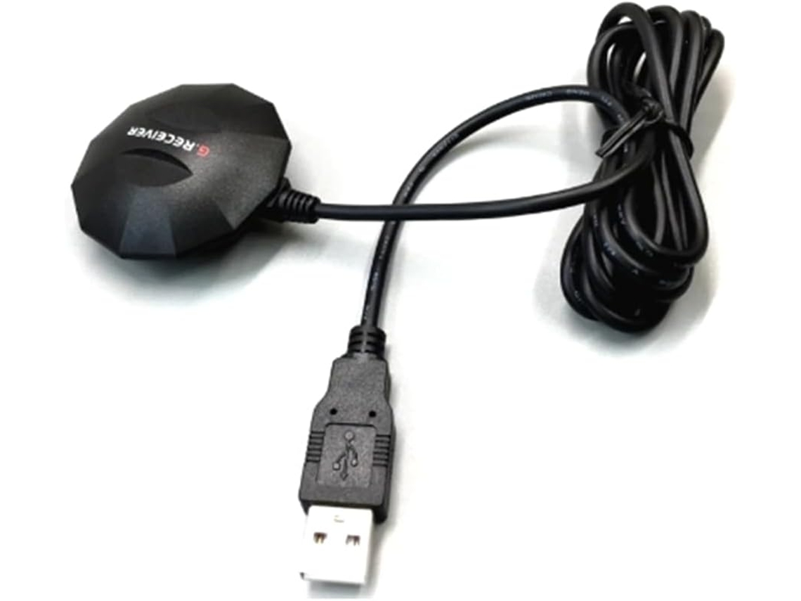 1 Receptor Usb Gnss Gps/glonass Con Antena De Plástico Negro