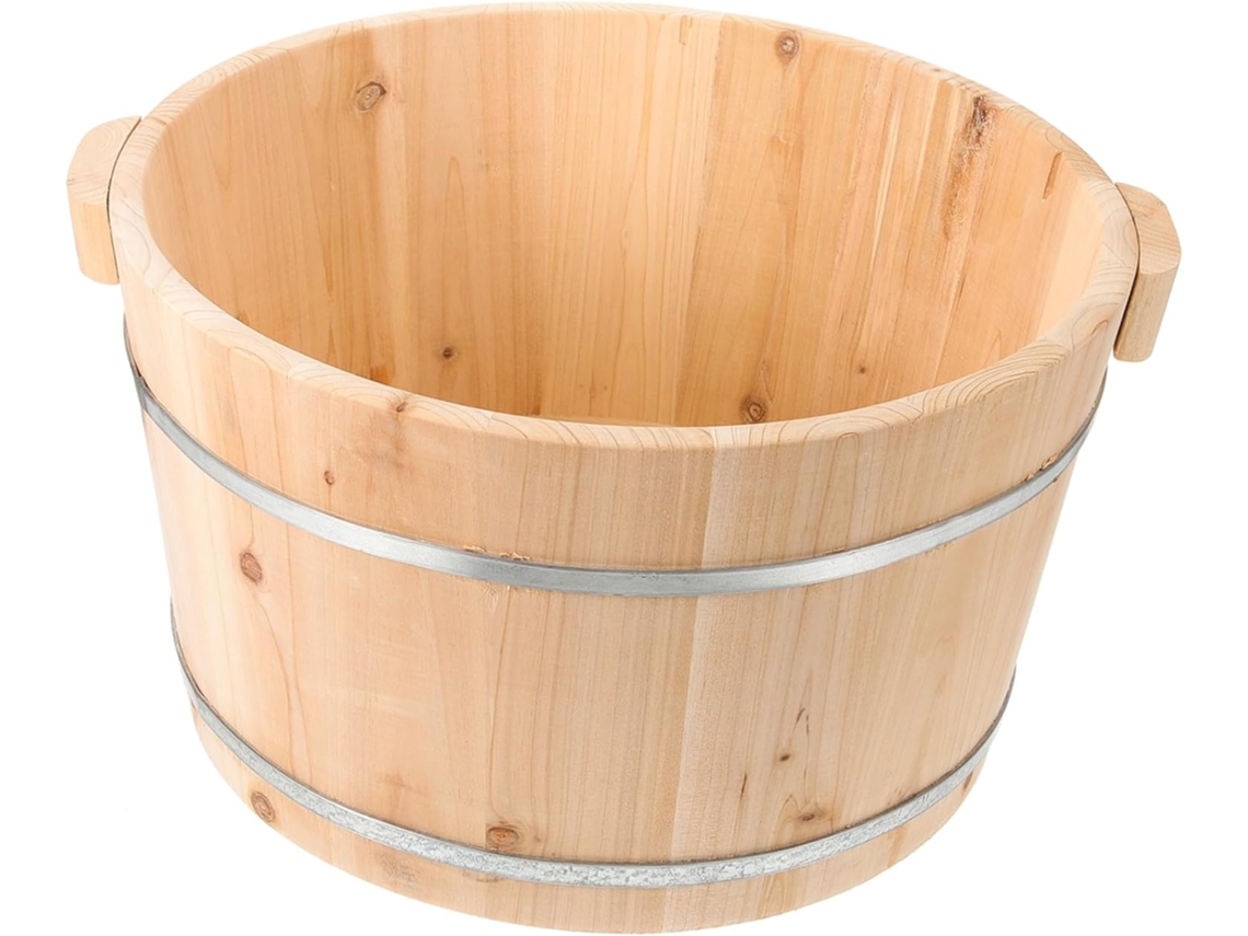Seau De Trempage Pour Pieds En Bois Massif 21 Cm Profondeur Sans Peinture Adapté Garçon Y Filles