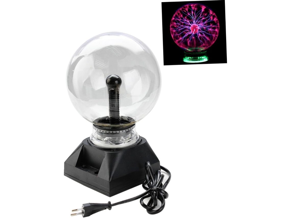 Lámpara Esférica Interactiva De Plasma Electrostático Para Decoración Y Aprendizaje Stem.