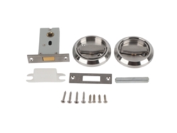 2026 Store-cerradura De Puerta De Baño Hogar De Doble Lado Con Manija Anular Acero Inoxidable 304 (plata Con Cerradura)