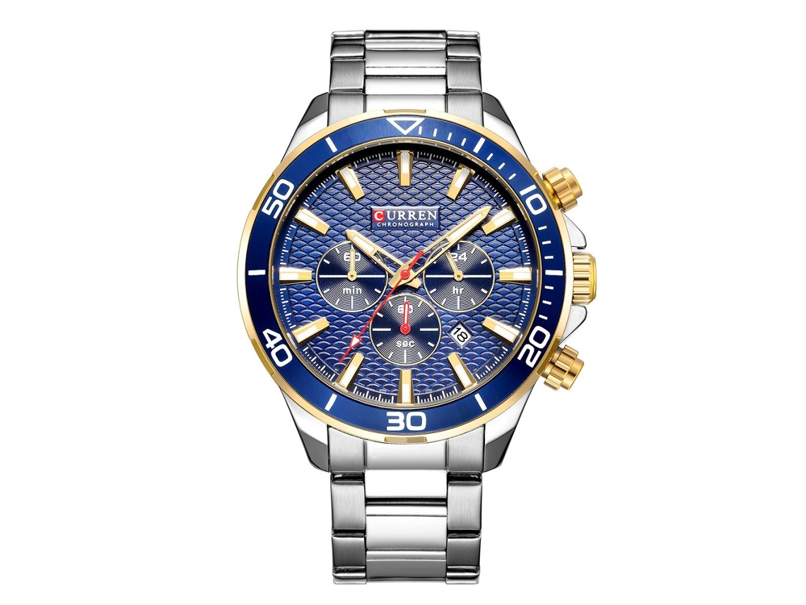 Reloj Casual De Acero Inoxidable Para Hombre Con Esfera Pequeña, Fecha De Cuarzo Y Diseño De Seis Manecillas.