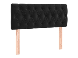 Maison Exclusive - Cabecero De Terciopelo Negro 100x7x78/88 Cm