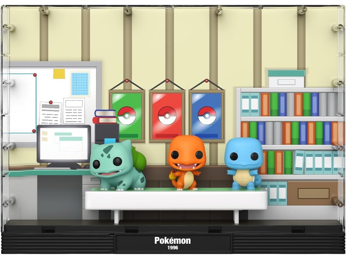 Figura Funko Pop! Moment Deluxe Pokémon Bulbasaur / Charmander / Squirtle 01 B.active