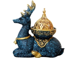 Quemador De Incienso Árabe Con Figura De Ciervo, Resina Duradera, Para El Hogar, Estudio, Yoga, Regalo.