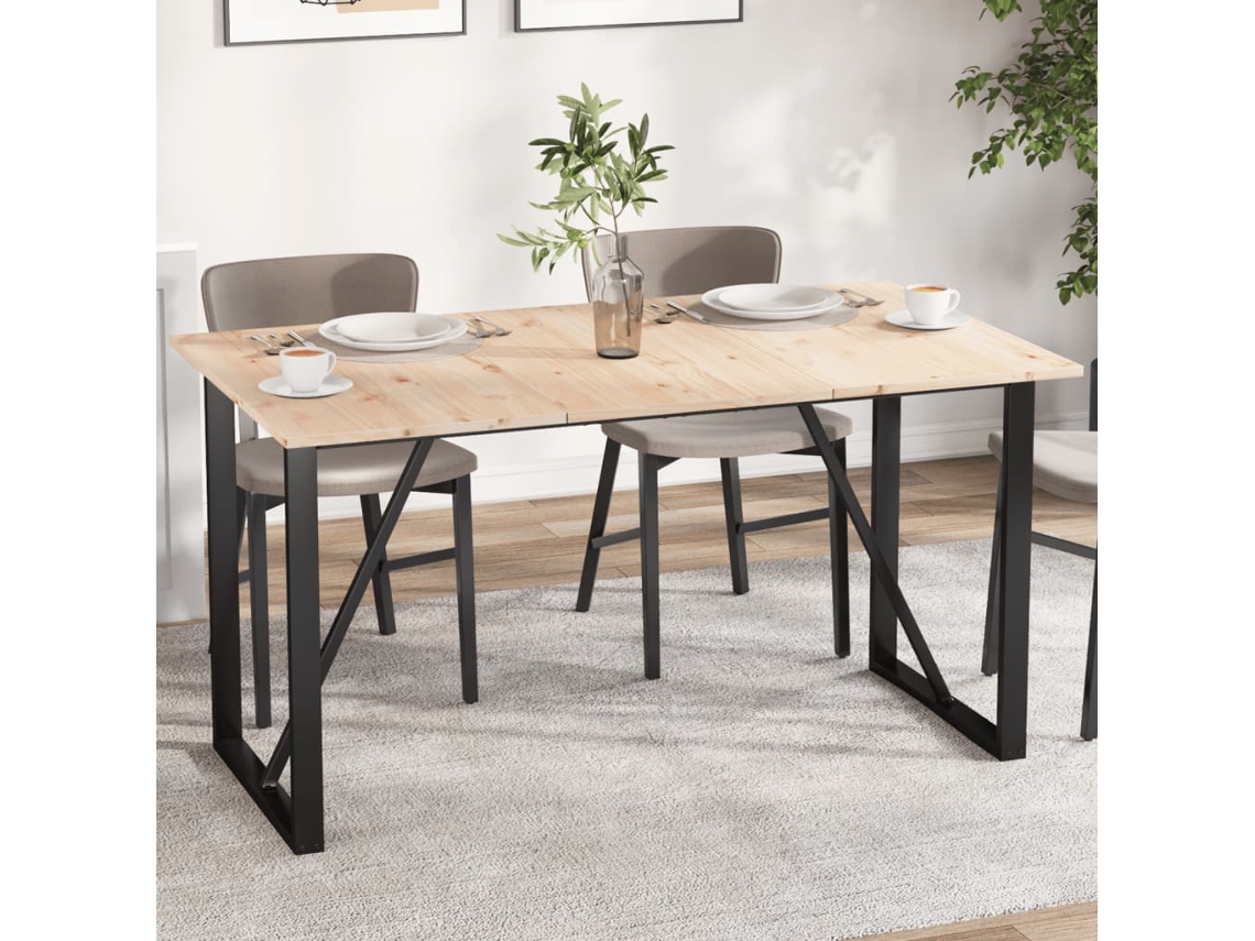 Tablero De Mesa Rectangular 3 Uds Madera De Pino 80x47x1,7 Cm