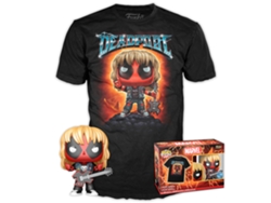Conjunto de figuras Pop Tee de Marvel Deadpool Heavy Metal B.active