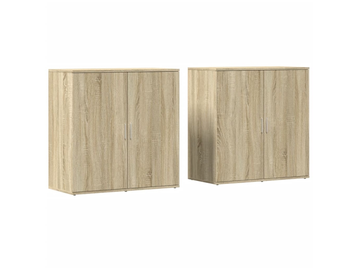 Conjunto de aparadores exclusivos de madera de roble Sonoma Maison, 79 x 38 x 80 cm