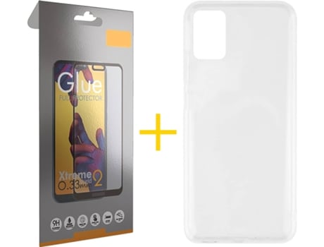 Kit Funda + Protector de Pantalla Samsung Galaxy A51 SKYHE Full Silicona Líquida (Transparente)