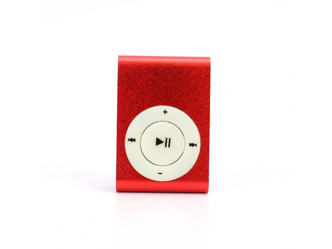 Lector MP3 Reproductor de música estéreo con carga USB rojo