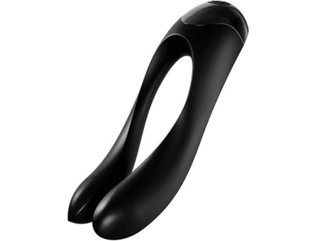 Estimulador SATISFYER Dedo Candy Cane Negro