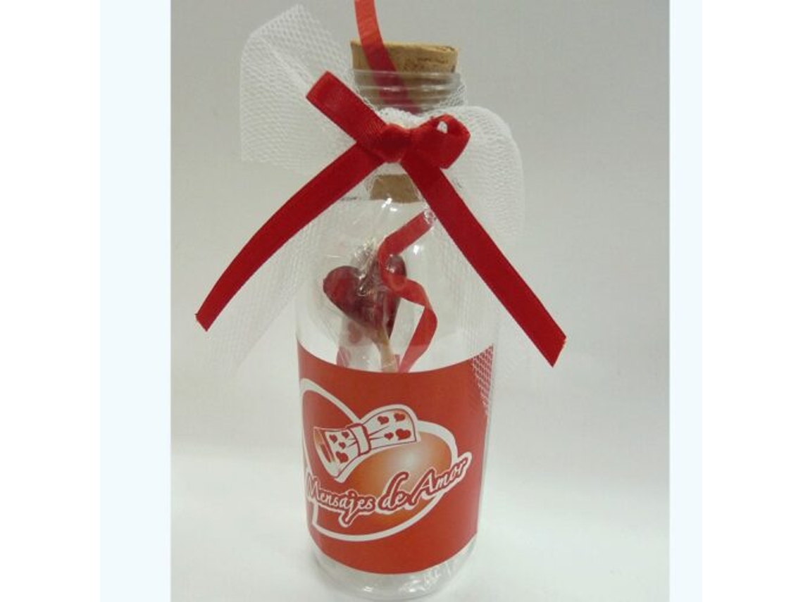 Mini botella de amor romántico