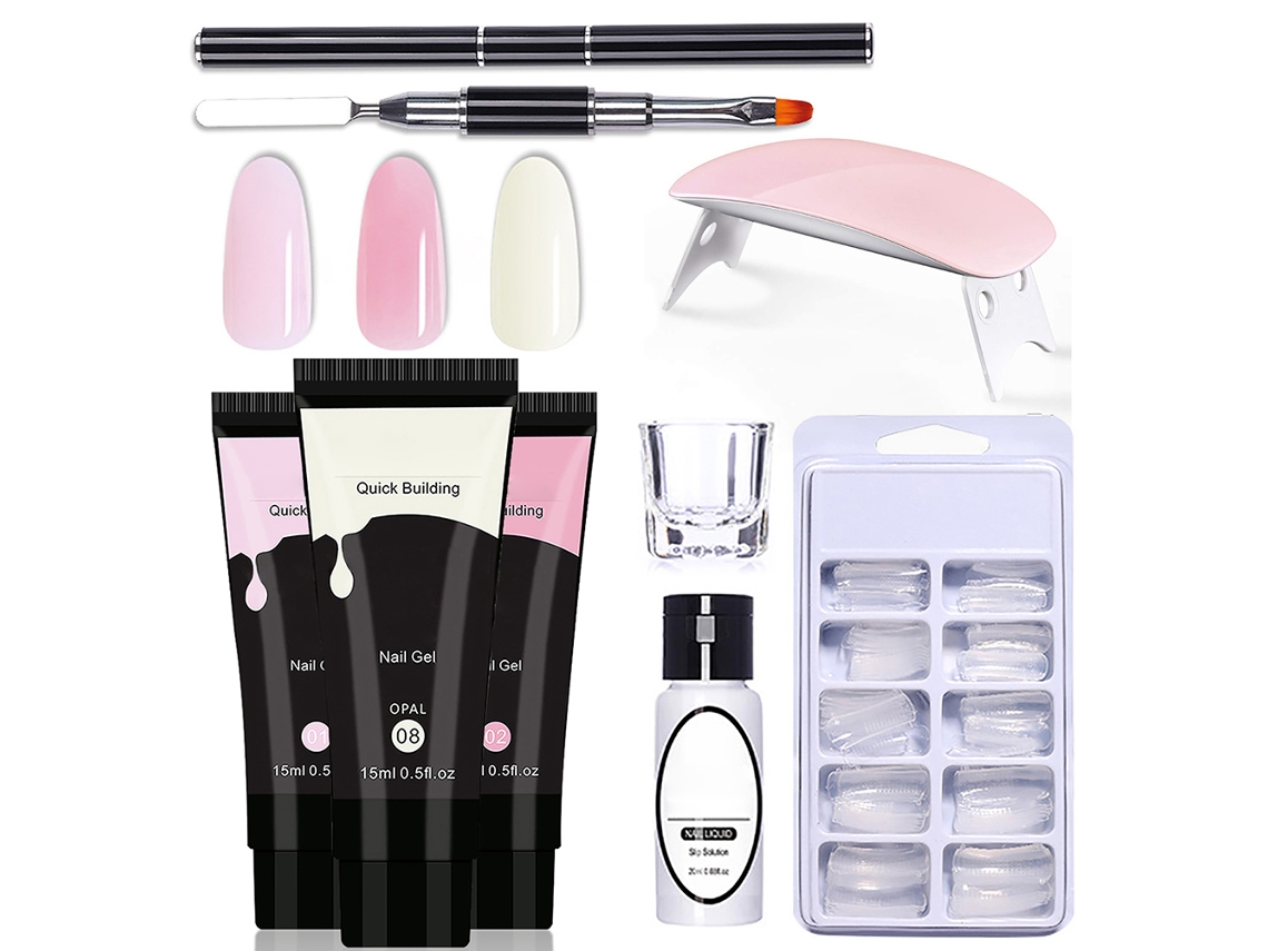 Kit De Gel Para Uñas 15ml Seguro Y Fiable Para Extensión Rápida, Ideal Para Principiantes Y Salones De Uñas