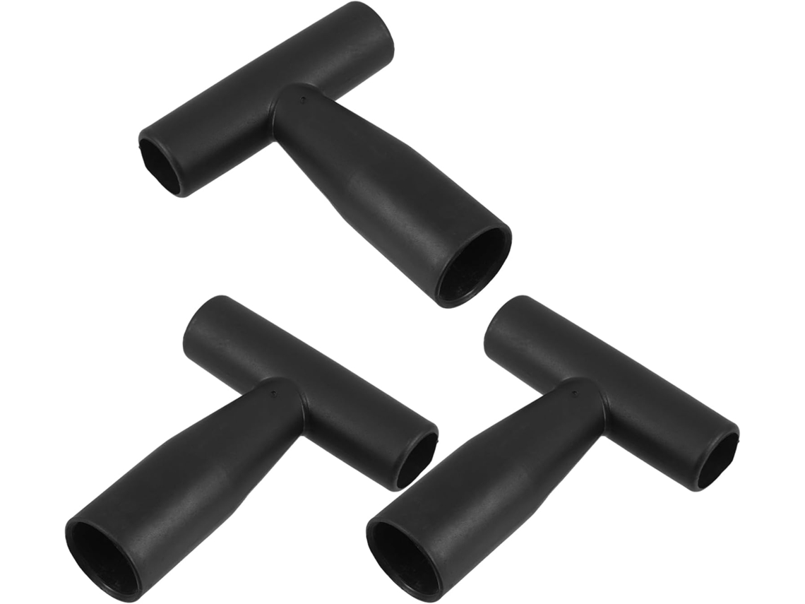 Kit De Mangos Repuesto Plástico Negro Protección Del Usuario