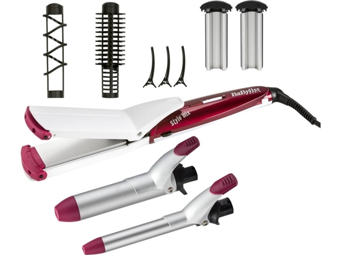 Babyliss Multistyler Ms21e set moldeador de pelo 10 en 1 con tenacillas y planchas para alisar ondular... ms21e. style mix myltistyler