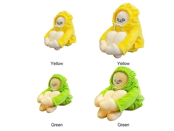 Peluche De Banana Man, Muñeco Amarillo Flexible De 36 Cm Con Imanes.