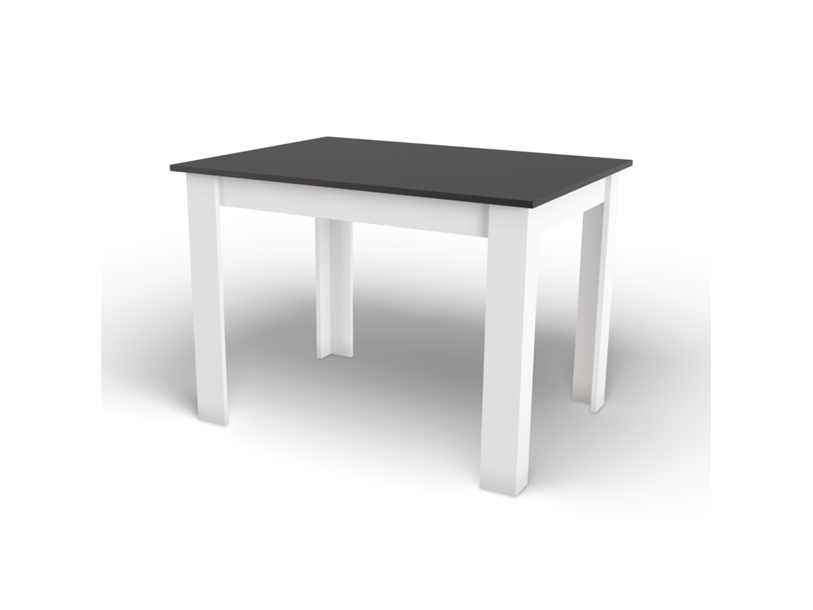 Mesa Np 120x80 Negro Blanco Leobert