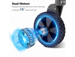 Carro eléctrico con control remoto, 5 km/h, 300 libras, 93 l, plegable, para camping, jardín, picnic, compras, color negro