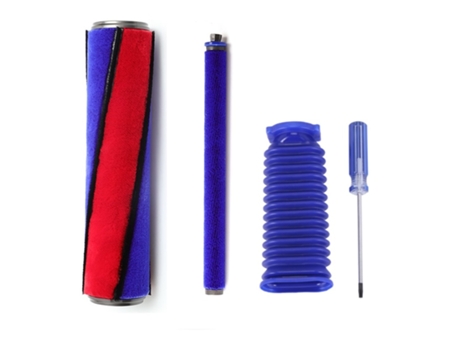 Kit de manguera azul con cepillo de rodillo suave para aspiradora Dyson V6 V7 V8 V10 V11, piezas de repuesto de cabezal de rodillo suave