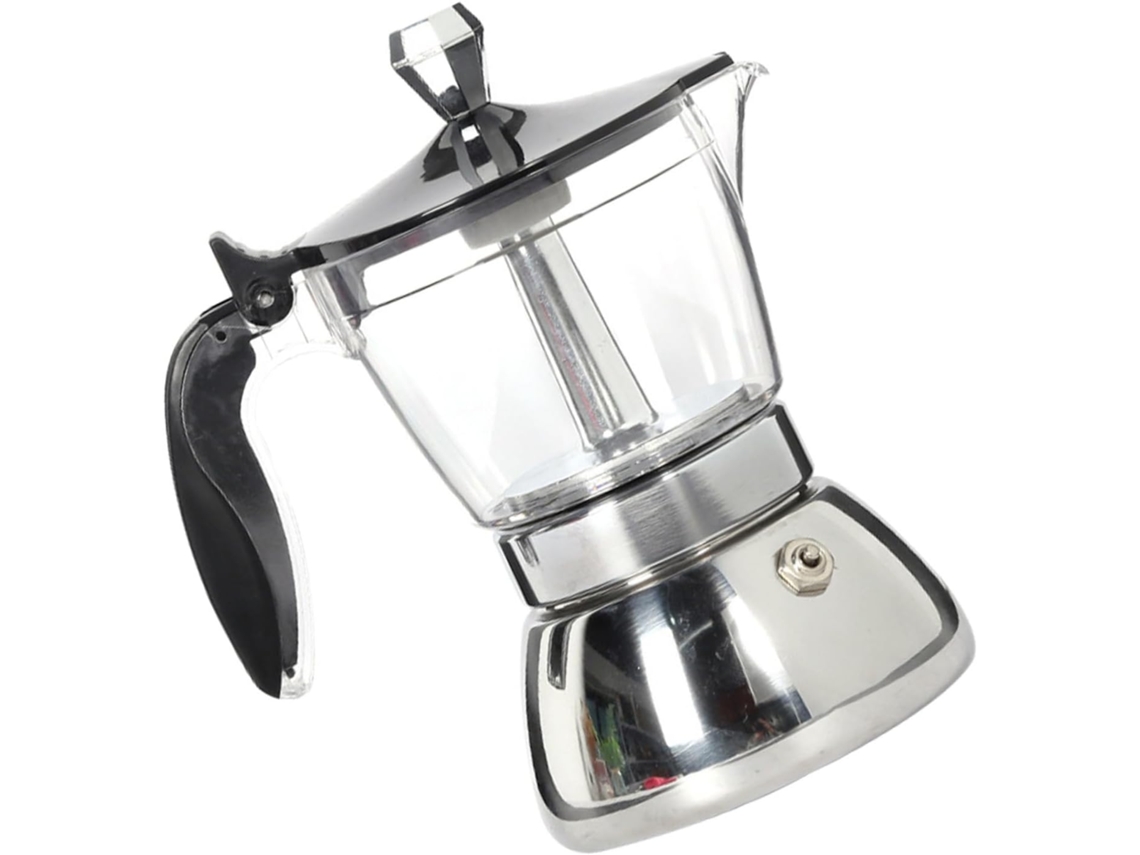 Cafetera De Acero Inoxidable, Cafetera Manual Transparente Para El Hogar O La Oficina.