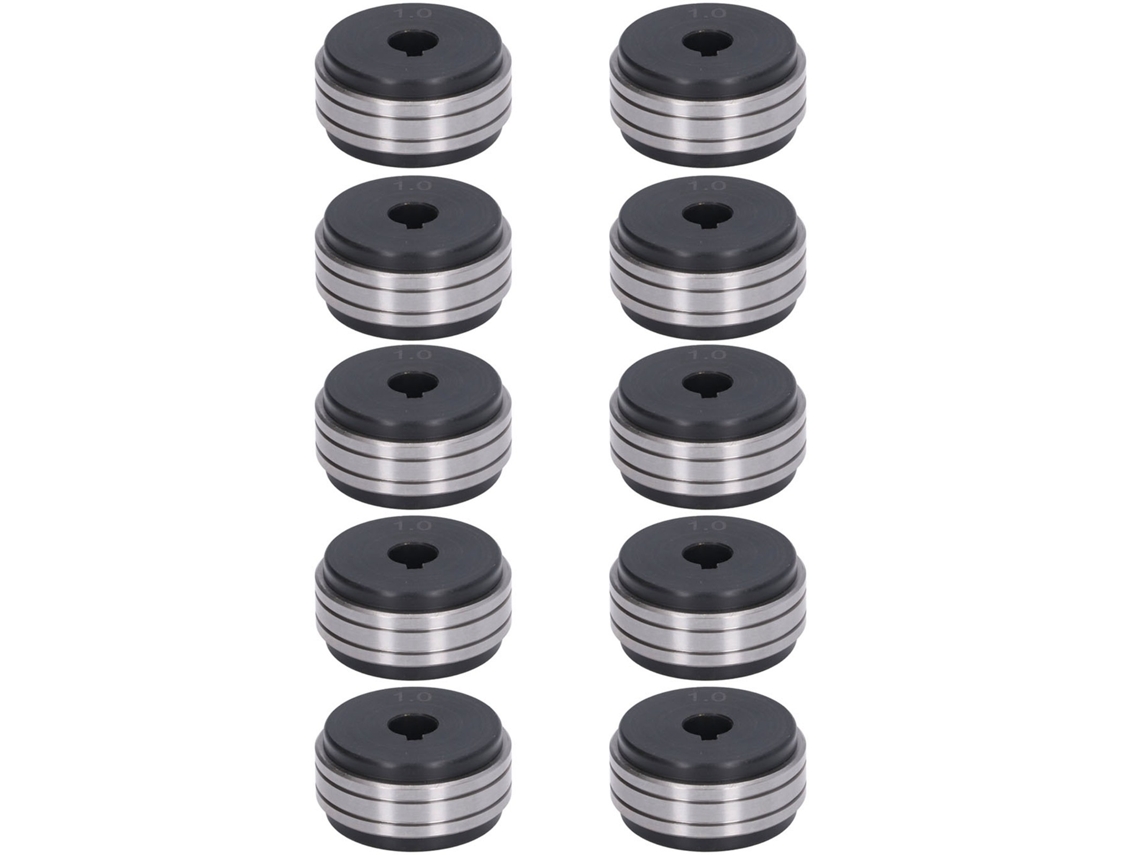 10 Ruedas De Alimentación De Alambre De Acero De 40 Mm Para Rodamientos De Soldadura De 1,0-1,0 Mm