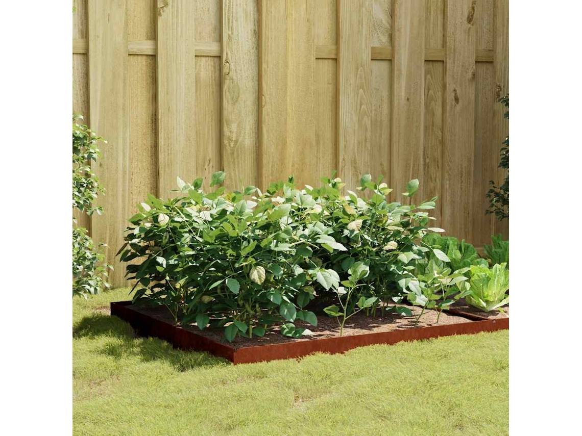 Jardinera | Maceta Acero Corten 100x100x18,5 Cm