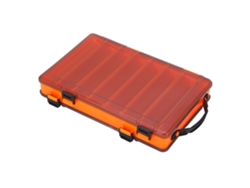 Caja De Aparejos De Pesca Con 2 Compartimentos, Organizador De Cebo De Plástico Con Asa, Portátil Para Pesca Al Aire Libre En Agua Dulce Y Salada.