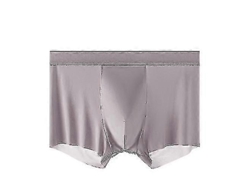 3 unidades de calzoncillos transpirables antibacterianos de seda helada para hombre, talla 5a, verano