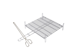 Sauvic  parrilla  doble inox 18-8 40x45  2685