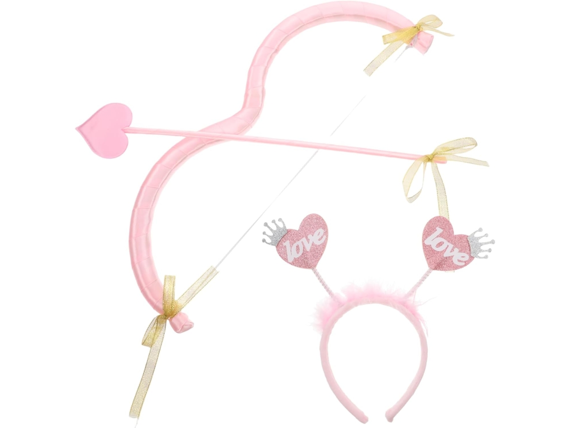 Accesorios Para Disfraz De Cupido: Cabeza, Arco Y Flechas Para Fiestas Del Día De San Valentín Y De Cosplay.