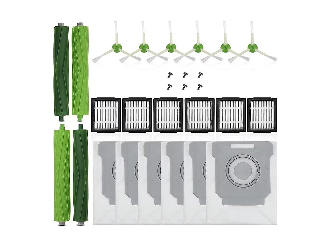 Acessórios de Aspirador I7 I7+ I3 I3+ E5 E6 Polvo Cepillo principal Cepillo lateral Filtro Hepa