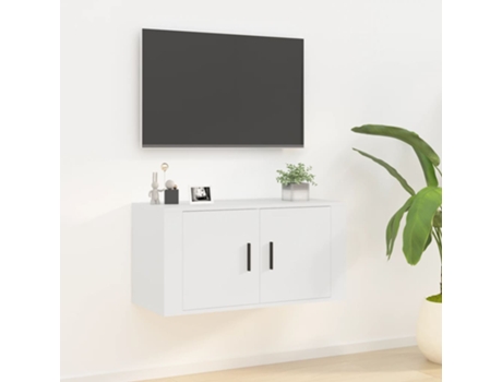 MAISON EXCLUSIVE Mueble para TV de pared blanco 80x34,5x40 cm
