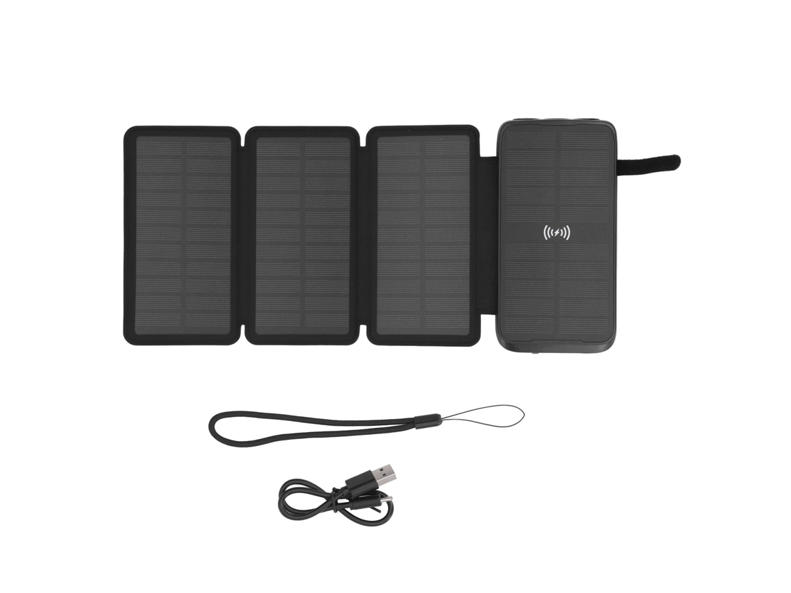 2026-batería Solar Portátil Con Led Y Cargador Inalámbrico 5w Impermeable, Cable Usb Para Exterior