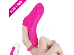 Mini Vibrador De Dedo Con Control Remoto Con 9 Vibraciones Para Mujer (rosa Roja)