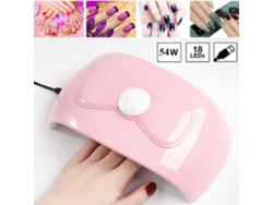 Lámpara secadora de uñas inteligente Kkml de 54 W y 18 LED con sensor infrarrojo para esmalte en gel y curado solar.