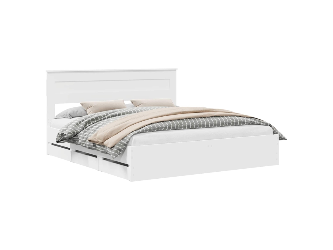 Maison Exclusive - Estructura De Cama Con Cajón 180 X 200 Cm Madera Ingenieril