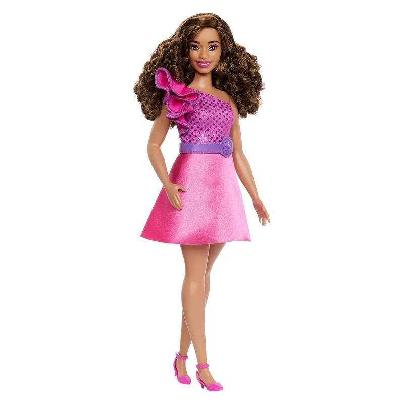 Barbie Fashionista Curvy Castaña Nº225 Hrh22 Mattel