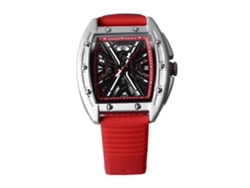 Reloj Mecánico Para Hombre, Diseño Esqueletizado, Resistente Al Agua, Luminoso, Correa De Silicona.